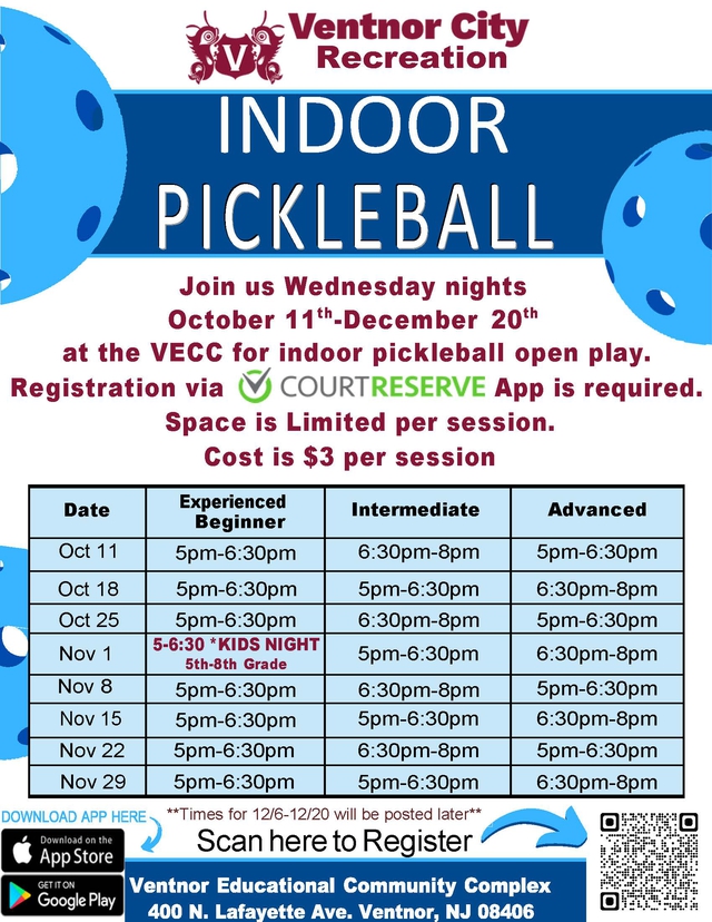 to Ventnor City, New Jersey Leagues