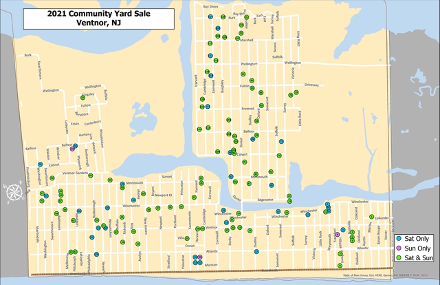 Welcome To Ventnor City New Jersey Community Yard Sale Map For June 12 13 Welcome To Ventnor City New Jersey Community Yard Sale Map For June 12 13